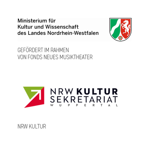 Gefördert im Rahmen von Fonds Neues Musiktheater: Ministerium für Kultur und Wissenschaft des Landes NRW und NRW Kultursekretariat
