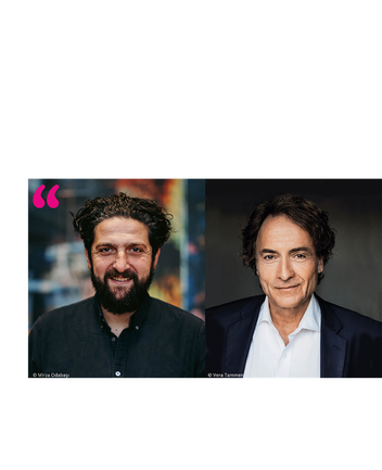 Porträt Aladin El-Mafaalani und Giovanni di Lorenzo