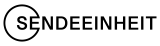 Logo of Sendeeinheit: The word ‘SENDEEINHEIT’ in black uppercase letters. To the left is a stylized circular shape with an opening on the right side, resembling the letter C.