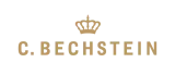 Gold-coloured C. Bechstein logo with a crown above the lettering.