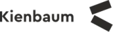 Kienbaum-Logo mit schwarzem Schriftzug „Kienbaum“ und zwei schräg angeordneten grafischen Balken auf der rechten Seite.