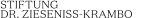 Schwarzer Schriftzug „Stiftung Dr. Zieseniss-Krambo“ auf weißem Hintergrund.